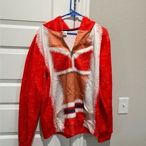 Festive Red Santa Hoodie